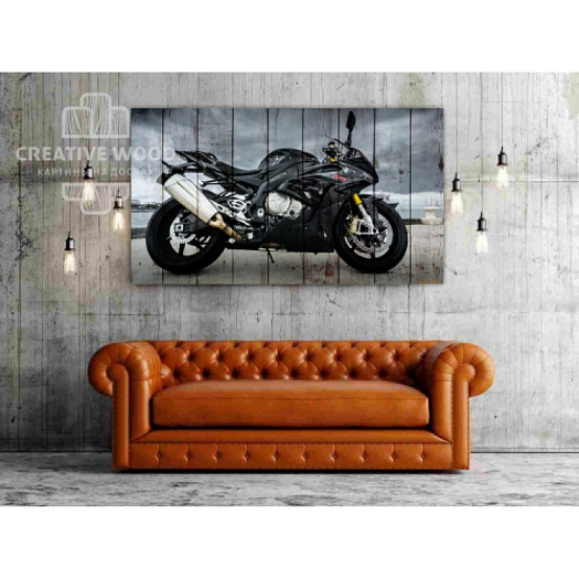 Картины в интерьере артикул Мотоциклы - Мото 8, Мотоциклы, Creative Wood